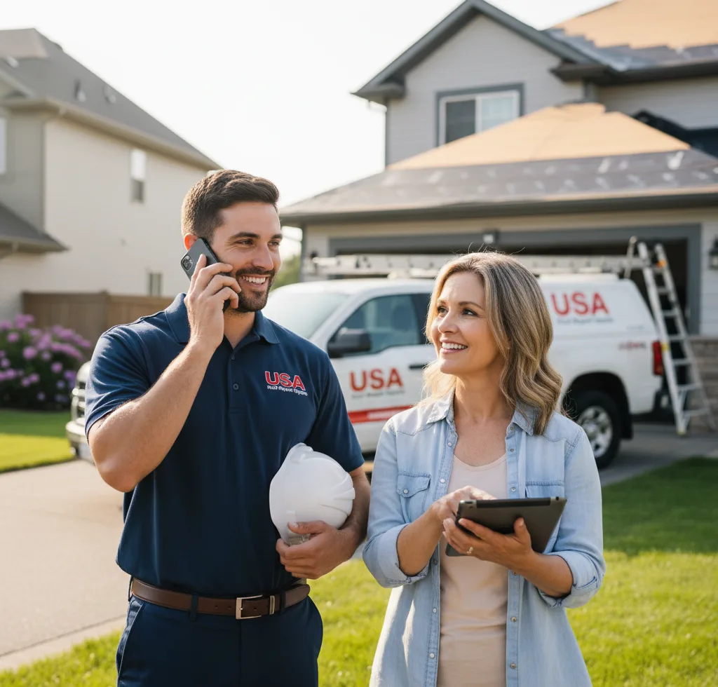 USA Roof Repair Experts customer support in Roscoe